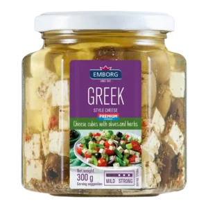 Emborg: Queso Griego en Cubos con Aceitunas y Hierbas